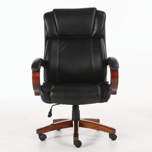 Кресло Brabix Premium Magnum EX-701 (дерево, рециклированная кожа, черное) 531827 в Сыктывкаре