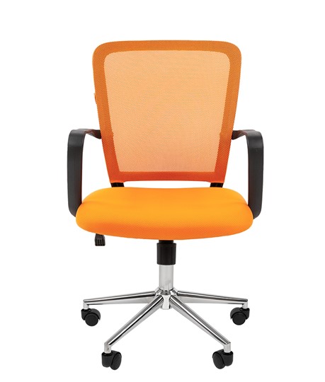 Кресло CHAIRMAN 698 CHROME new Сетка TW-66 (оранжевый) в Сыктывкаре - изображение 2