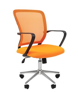 Кресло CHAIRMAN 698 CHROME new Сетка TW-66 (оранжевый) в Сыктывкаре