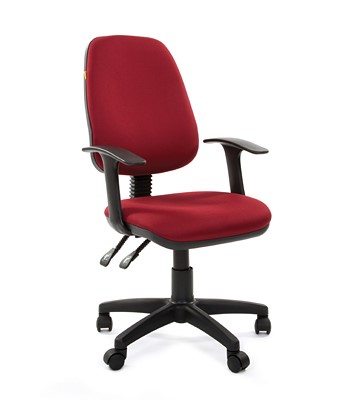 Компьютерное кресло CHAIRMAN 661 Ткань стандарт 15-11 красная в Сыктывкаре - изображение