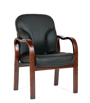 Офисное кресло CHAIRMAN 658 Натуральная кожа черный в Сыктывкаре - изображение