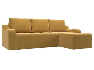 Угловой диван для гостиной Элида, Желтый (микровельвет) в Сыктывкаре