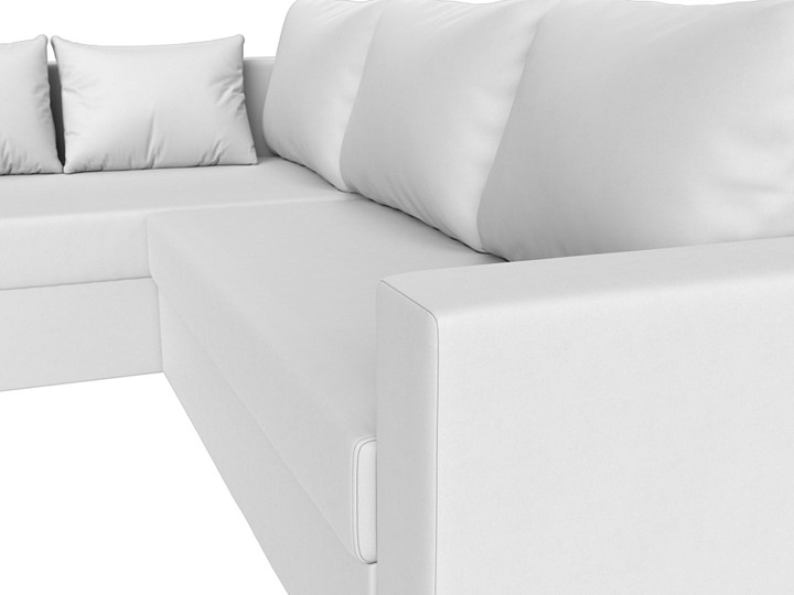Угловой диван Мансберг, Белый (Экокожа) в Сыктывкаре - изображение 4