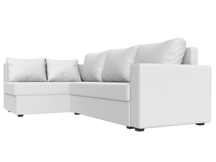 Угловой диван Мансберг, Белый (Экокожа) в Сыктывкаре - изображение 7