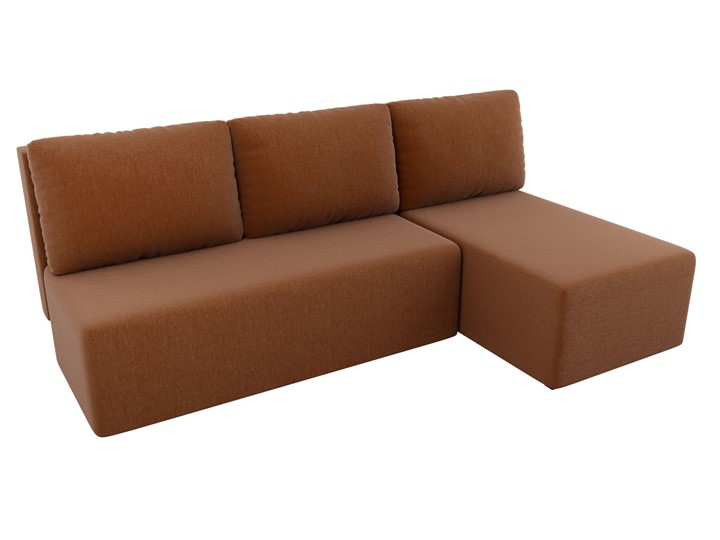 Угловой раскладной диван Поло, Коричневый (рогожка) в Сыктывкаре - изображение 3