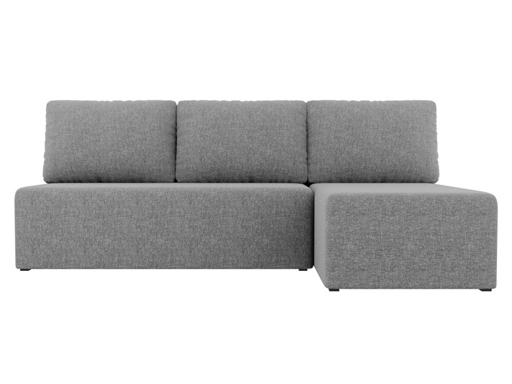 Угловой раскладной диван Поло, Серый (рогожка) в Сыктывкаре - изображение 1