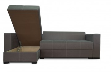 Угловой диван Fashion soft 210 (Uno grey + Brix latte) в Сыктывкаре - предосмотр 2