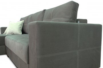 Угловой диван Fashion soft 210 (Uno grey + Brix latte) в Сыктывкаре - предосмотр 5