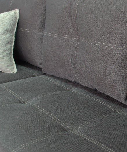 Угловой диван Fashion soft 210 (Uno grey + Brix latte) в Сыктывкаре - изображение 4