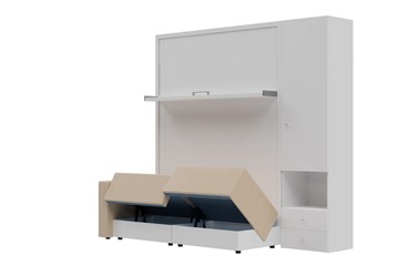 Диван Кровать-трансформер Smart (КД 1400+ШП), шкаф правый, левый подлокотник в Сыктывкаре - предосмотр 1