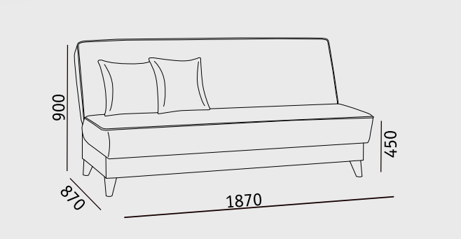 Прямой диван Наварра 2 БД в Сыктывкаре - изображение 5