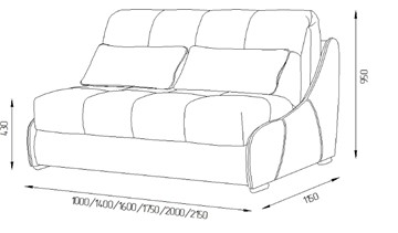 Прямой диван Токио 130 (ППУ) в Сыктывкаре - предосмотр 11