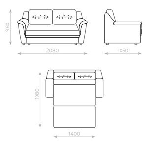 Прямой диван Вега 2 МД в Сыктывкаре - изображение 5