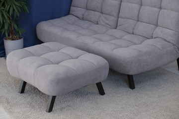 Комплект мебели Абри цвет серый диван + пуф опора металл в Сыктывкаре