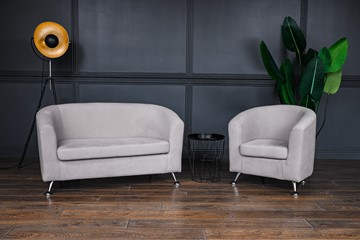 Комплект мебели Брамс  цвет бежевый диван 2Д + кресло в Сыктывкаре
