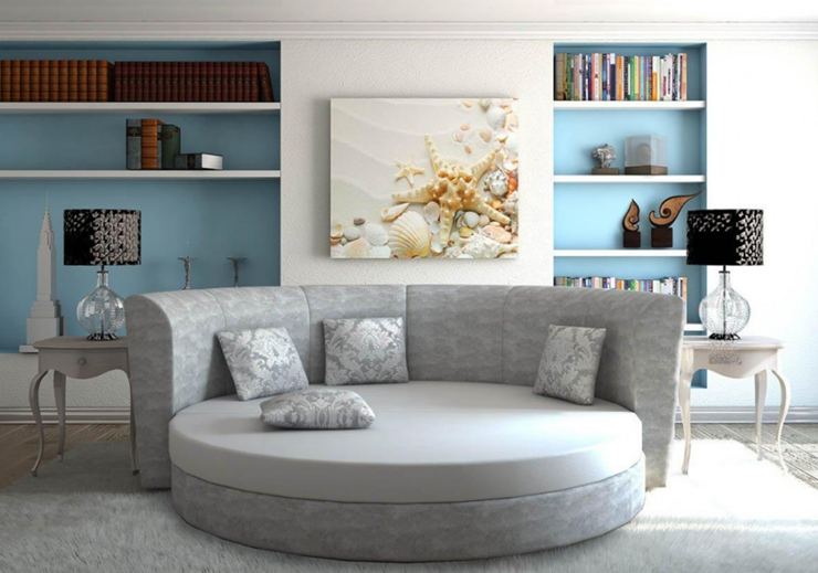 Круглый диван-кровать Смайл в Сыктывкаре - изображение 5