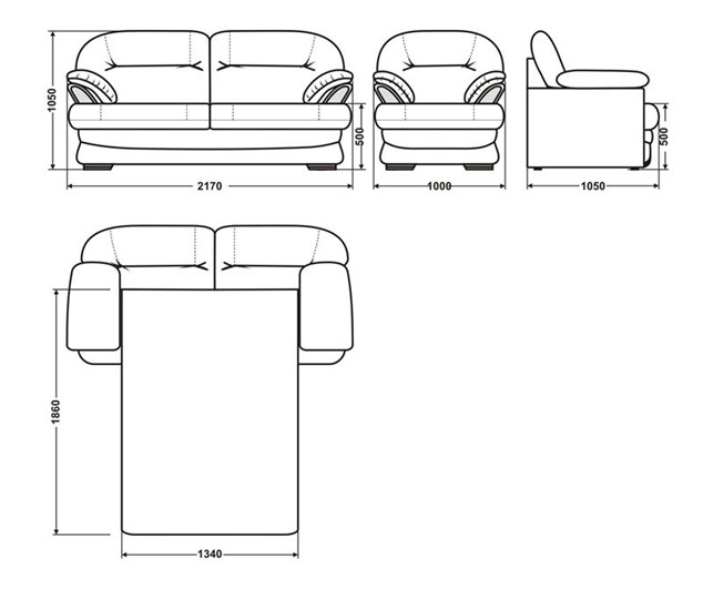 Прямой диван Квин 6 БД и 1 кресло в Сыктывкаре - изображение 5