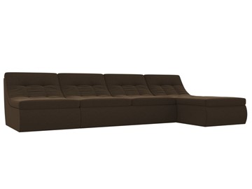 Модульный угловой диван Холидей, Коричневый (микровельвет) в Сыктывкаре