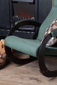 Кресло-качалка в гостиную Корсика, ткань Amigo Green 34-Т-AG в Сыктывкаре - предосмотр 6