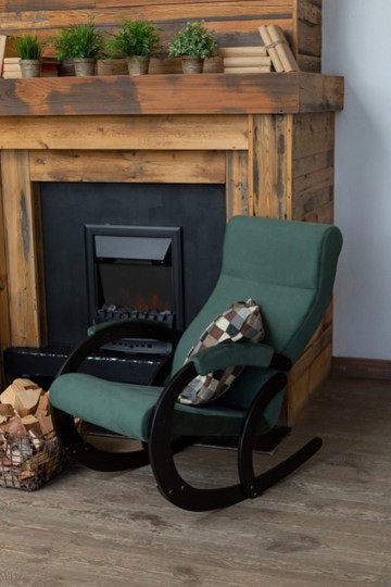 Кресло-качалка в гостиную Корсика, ткань Amigo Green 34-Т-AG в Сыктывкаре - изображение 7