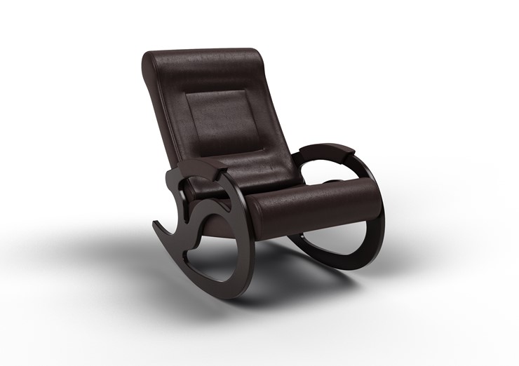 Кресло-качалка Вилла, экокожа крем 11-К-КР в Сыктывкаре - изображение 1