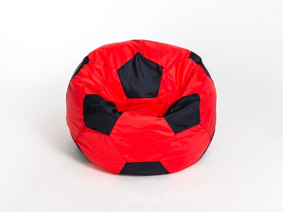 Кресло-мешок Мяч большой, красно-черный в Сыктывкаре - изображение