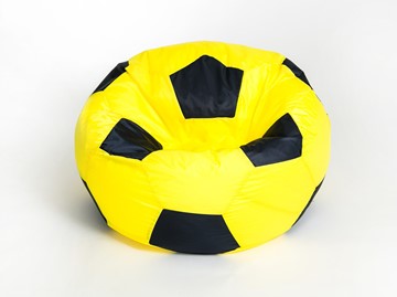 Кресло-мешок Мяч большой, желто-черный в Сыктывкаре
