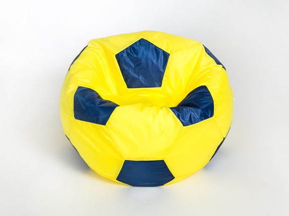 Кресло-мешок Мяч малый, желто-синий в Сыктывкаре - изображение
