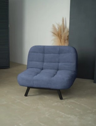 Кресло на ножках Абри опора металл (синий) в Сыктывкаре - изображение 8