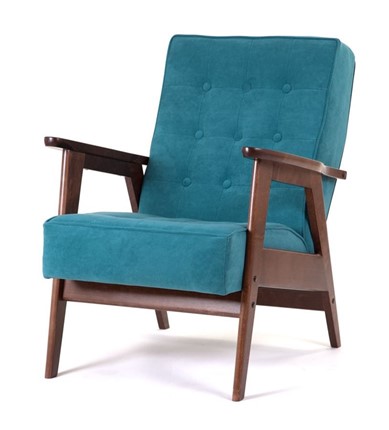 Кресло Ретро (темный тон / RS29 - бирюзовый) в Сыктывкаре - изображение