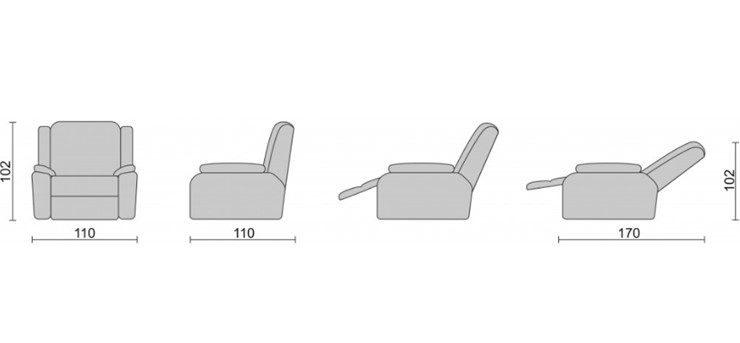 Кресло-трансформер Recliner (электро) в Сыктывкаре - изображение 3