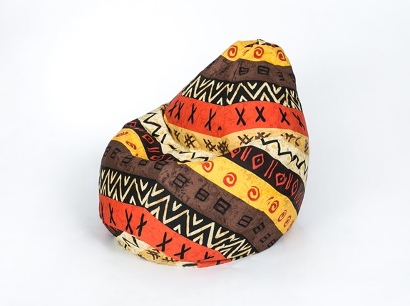 Кресло-мешок Груша среднее, жаккард, африкан в Сыктывкаре - изображение