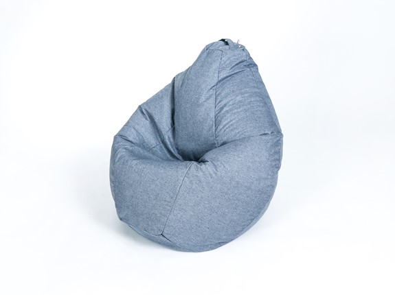 Кресло-мешок Хоум малое, серая в Сыктывкаре - изображение