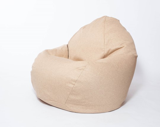 Кресло-мешок Макси, рогожка, 150х100, песочное в Сыктывкаре - изображение