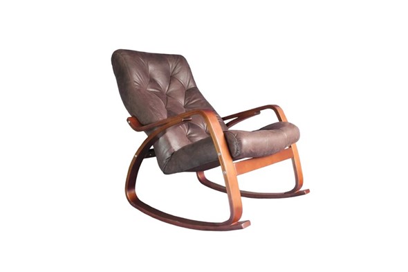 Кресло-качалка Гранд, замша шоколад в Сыктывкаре - изображение