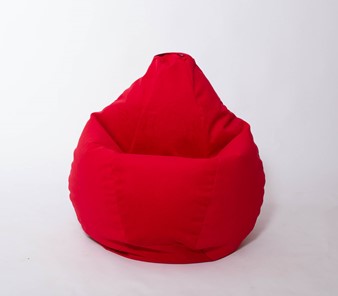 Кресло-мешок Груша большое, велюр однотон, красное в Сыктывкаре - предосмотр 2