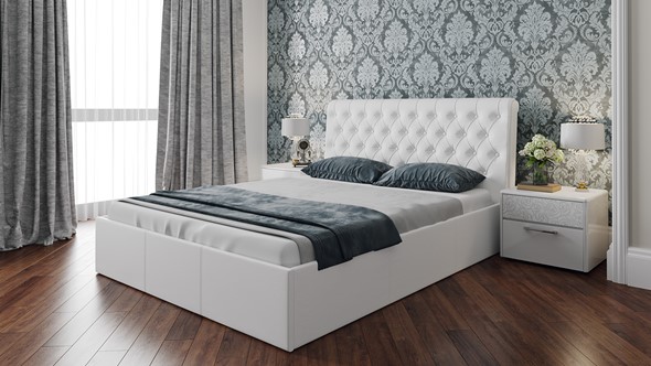 Кровать спальная Скарлет (Белая) в Сыктывкаре - изображение