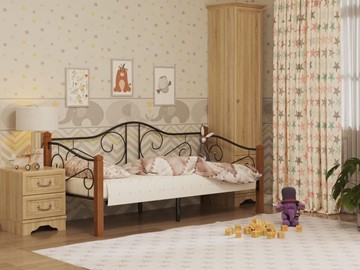 Кровать для детей Гарда 7, 90х200, черная в Сыктывкаре - предосмотр