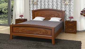 Кровать 1-спальная Карина-16 (Орех) 90х200 в Сыктывкаре