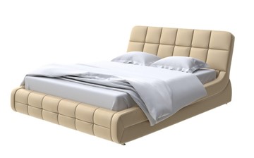 Кровать 2-спальная Corso-6 140x200, Экокожа (Золотой перламутр) в Сыктывкаре