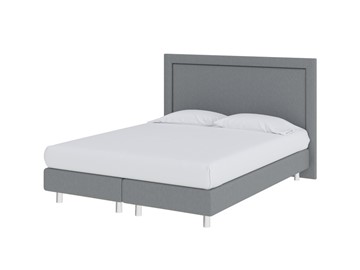 Спальная кровать London Boxspring Elite 160х200, Рогожка (Savana Grey (серый)) в Сыктывкаре