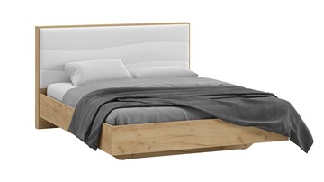 Кровать в спальню Миранда тип 1 (Дуб крафт золотой/Белый глянец) в Сыктывкаре