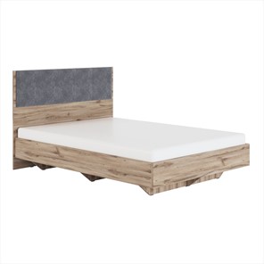Кровать 2-спальная Николь (мод.1.3) 1,6 серый текстиль, с ортопедическим основанием в Сыктывкаре