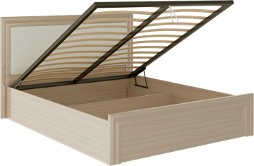 Кровать с механизмом Глэдис М32 (Шимо светлый/Белый текстурный) в Сыктывкаре - предосмотр 1