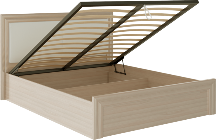Кровать с механизмом Глэдис М32 (Шимо светлый/Белый текстурный) в Сыктывкаре - изображение 1