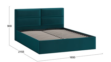 Кровать с механизмом 2-спальная Глосс Тип 1 (Велюр Confetti Izumrud) в Сыктывкаре - предосмотр 1