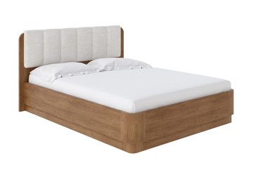 Кровать с подъемным механизмом Wood Home 2 160х200, Велюр (Антик (сосна) с брашированием/Лофти Лён) в Сыктывкаре