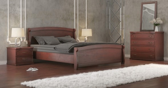 Двуспальная кровать Магнат 160*200 с основанием в Сыктывкаре - изображение