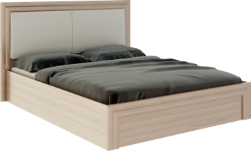 Кровать с механизмом Глэдис М32 (Шимо светлый/Белый текстурный) в Сыктывкаре