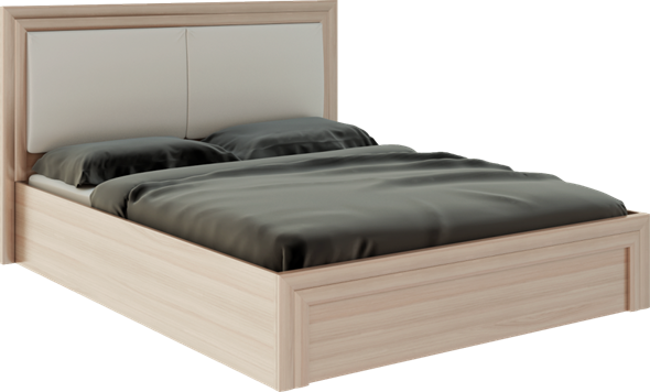 Кровать с механизмом Глэдис М32 (Шимо светлый/Белый текстурный) в Сыктывкаре - изображение